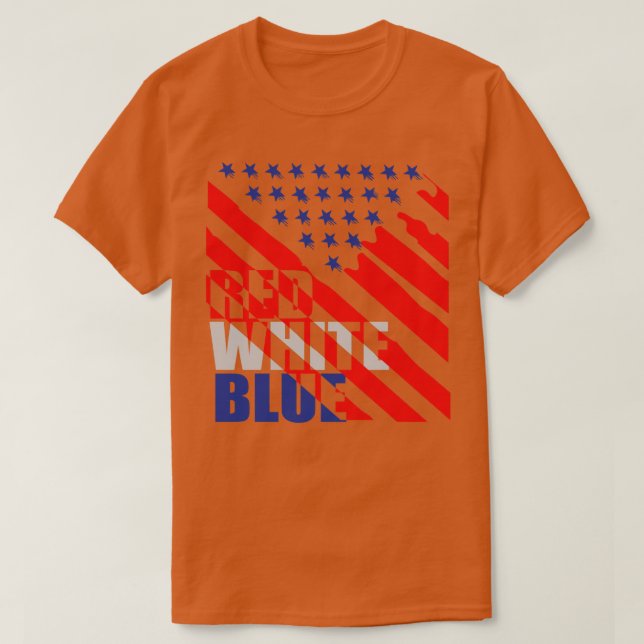 Camiseta Azul Blanco Rojo (Diseño del anverso)