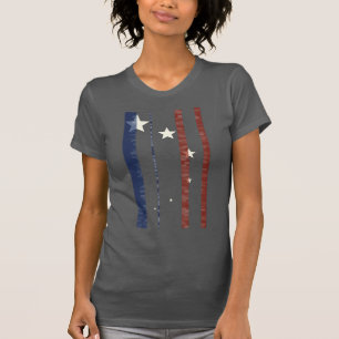 Camiseta Azul blanco rojo Resumen estrella bandera de Estad