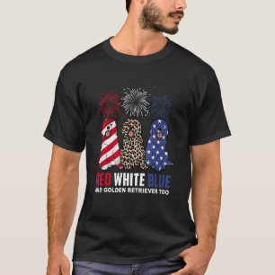 Camiseta Azul Blanco Rojo y Tirador de Oro también Perro 4