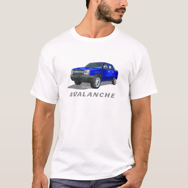 Camiseta Azul Chevrolet Avalanche (Anverso)