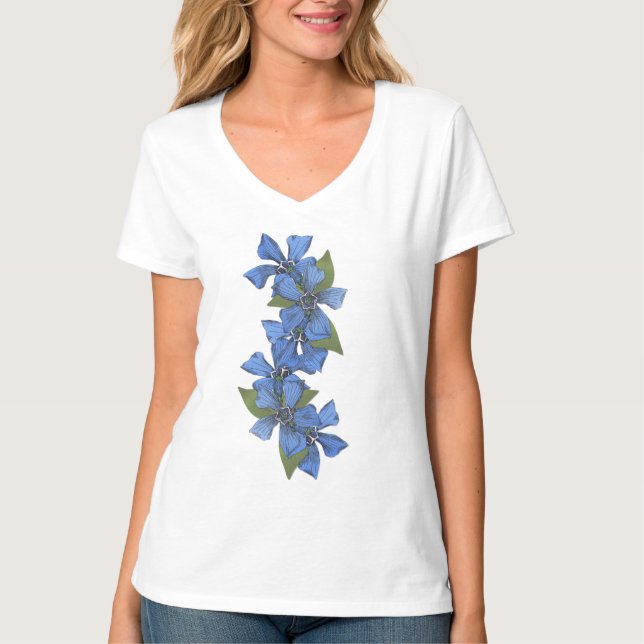 Camiseta Azul cielo Olvídate de mí no (Anverso)