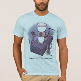 Camiseta azul claro para hombres espumosos