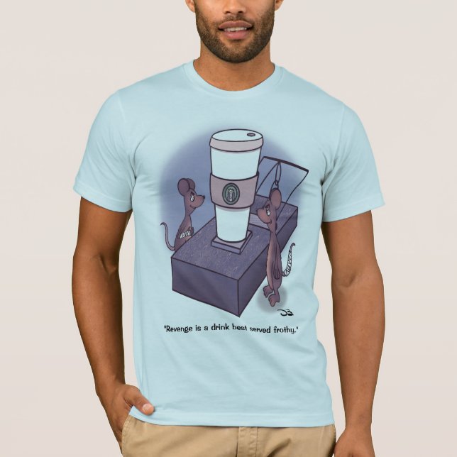 Camiseta azul claro para hombres espumosos (Anverso)