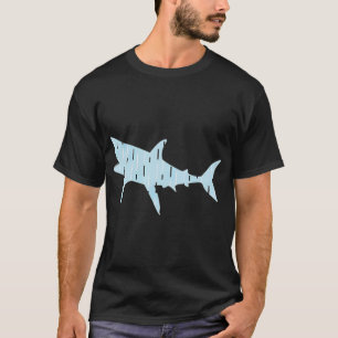Camiseta azul claro y tiburón