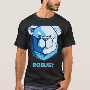 CAMISETA AZUL COLOR DE OSO ROBUSTO
