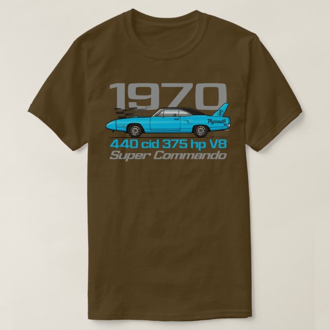Camiseta Azul corporativo de 1970 (Diseño del anverso)