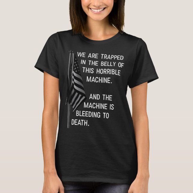 Camiseta Azul de bandera muerta (Anverso)