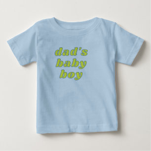 Camiseta azul de bebé de papá