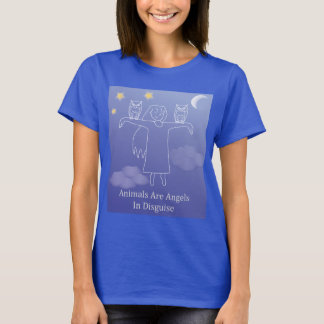 Camiseta Azul de búho Angel Fuzzy Express®