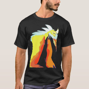 Camiseta Azul de choque de incendio del dragón