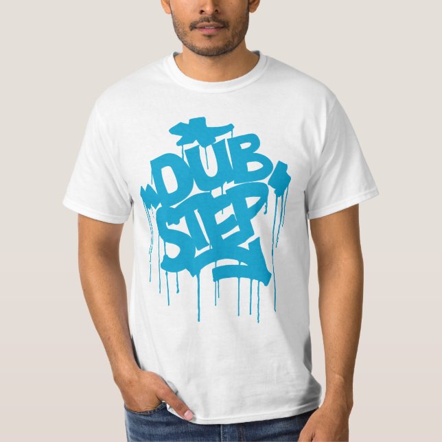 Camiseta Azul de cielo de Dubstep FatCap (Anverso)