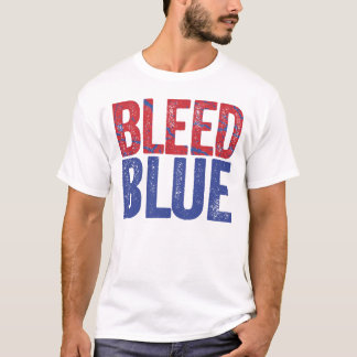 Camiseta Azul de corrimiento
