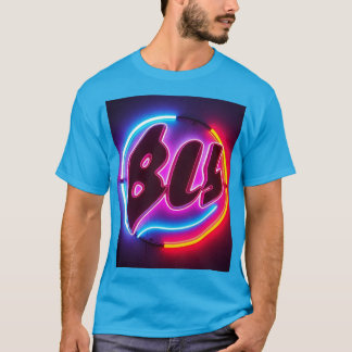 Camiseta azul de DC con diseño Neon