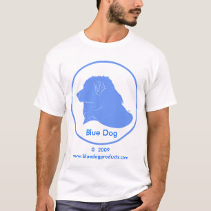 Camiseta azul de Demócrata del perro