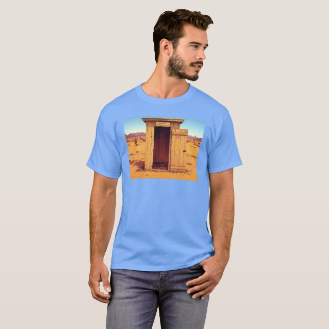 Camiseta azul de Desert Outhouse (Anverso completo)