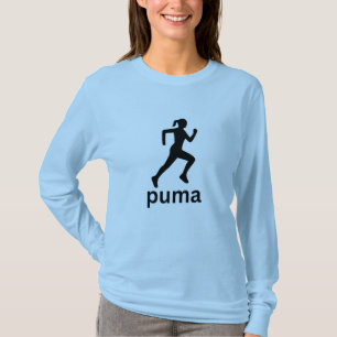 Camiseta azul de estilo atlético para mujer