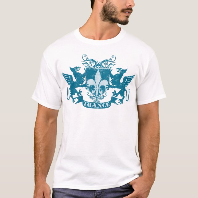 Camiseta Azul de Griffons del trance (Anverso)