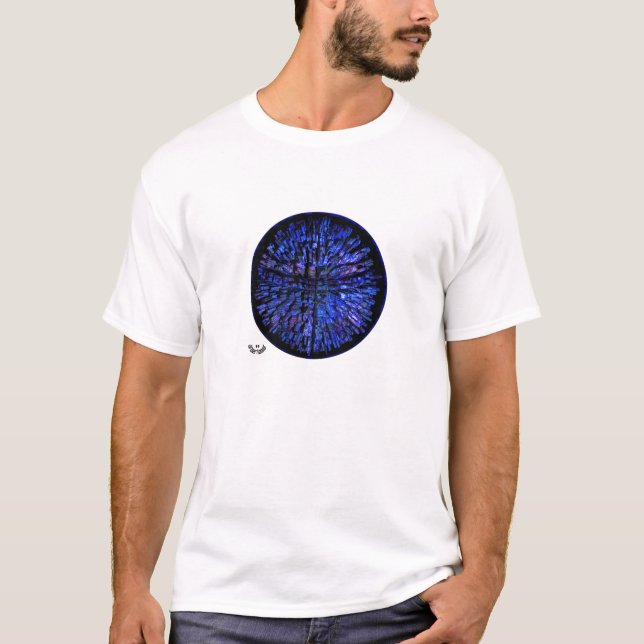 Camiseta Azul de grises (Anverso)