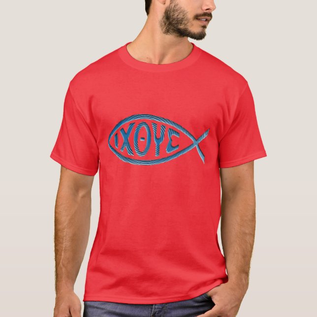 Camiseta azul de Ichthys (Anverso)