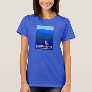 Camiseta Azul de Idaho del Norte
