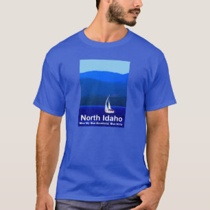 Camiseta Azul de Idaho del Norte