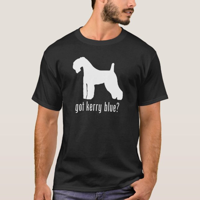 Camiseta Azul de Kerry Terrier (Anverso)