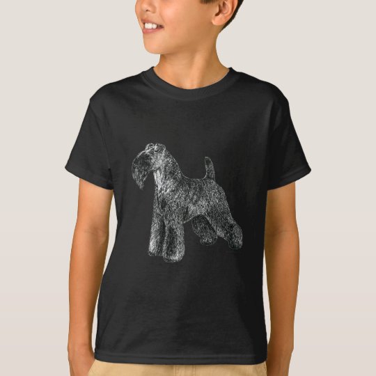 Camiseta Azul de Kerry Terrier
