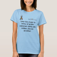 Camiseta azul de la conciencia del autismo del