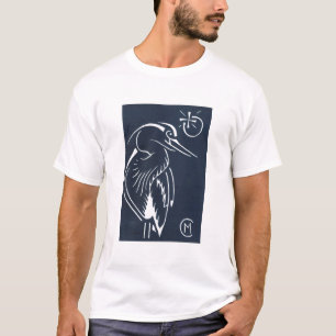 Camiseta azul de la garza
