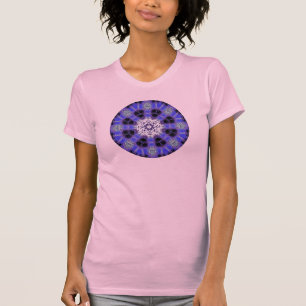 Camiseta azul de la mandala de la ondulación A24