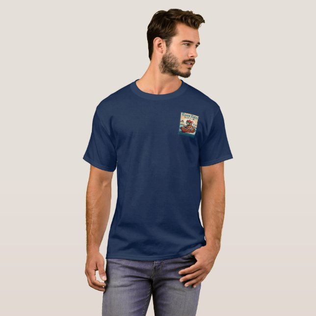 Camiseta azul de la marina (Anverso completo)