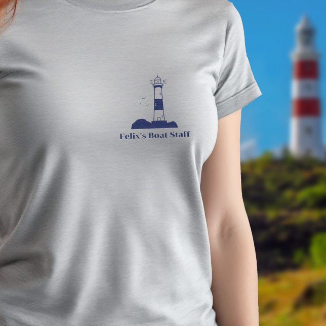 Camiseta Azul de la Marina de Faro (Lighthouse Navy Blue T-Shirt)