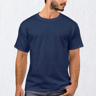 Camiseta azul de la Marina masculina / Personaliza