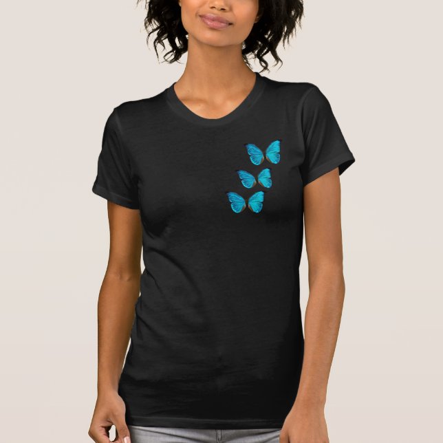 Camiseta Azul de la mariposa (Anverso)