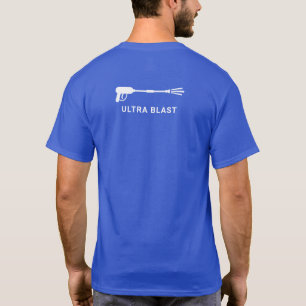 Camiseta Azul de la pistola de agua de lavado a presión