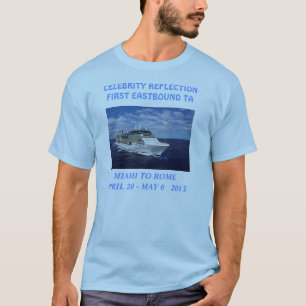 Camiseta Azul de la reflexión TA de la celebridad