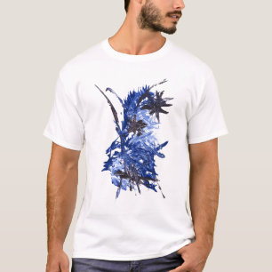 Camiseta AZUL de la SALPICADURA de la PINTURA
