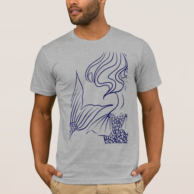 Camiseta Azul de la sirena (Anverso)