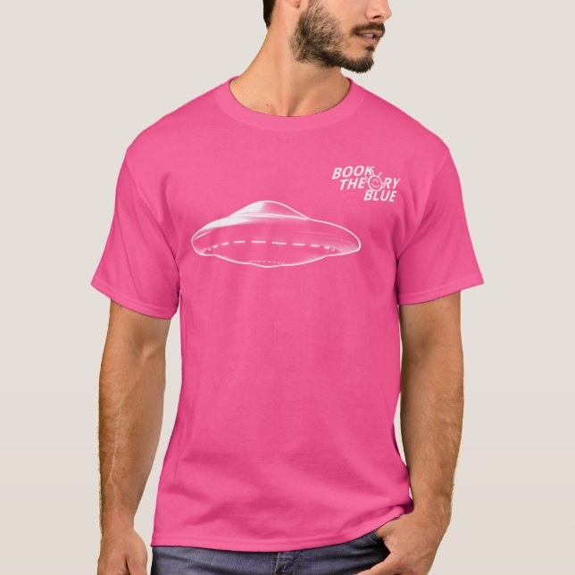 Camiseta Azul de la teoría del libro Ufo (Anverso)