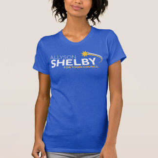 Camiseta azul de las mujeres
