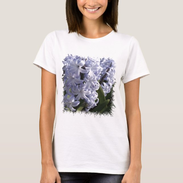 Camiseta azul de las señoras del jacinto (Anverso)
