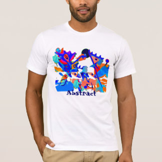 camiseta azul de los alces, abstracta