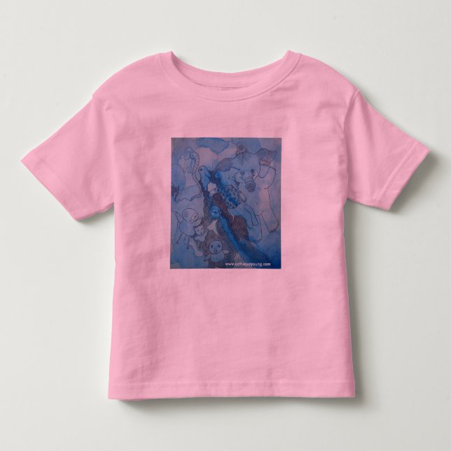 Camiseta azul de los elefantes (Anverso)