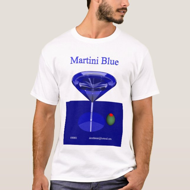 Camiseta Azul de Martini (frente) (Anverso)