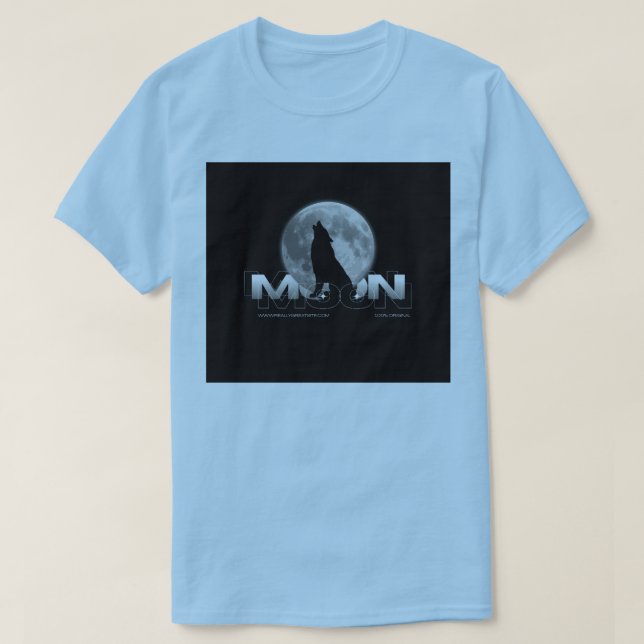 Camiseta azul de media manga (Diseño del anverso)