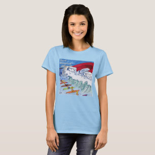 Camiseta azul de mujer Surf Magnet