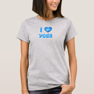 Camiseta Azul de OM del corazón del amor de la yoga