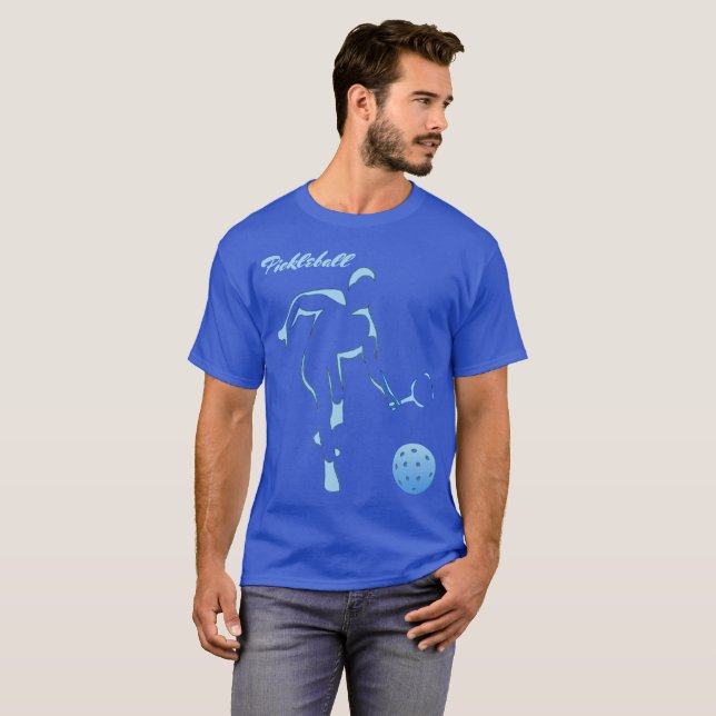 Camiseta Azul de Pickleball (Anverso completo)
