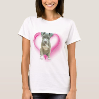 Camiseta azul de pitbull