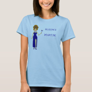 Camiseta azul de Queenie Martini